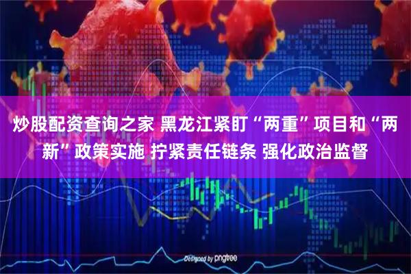 炒股配资查询之家 黑龙江紧盯“两重”项目和“两新”政策实施 拧紧责任链条 强化政治监督